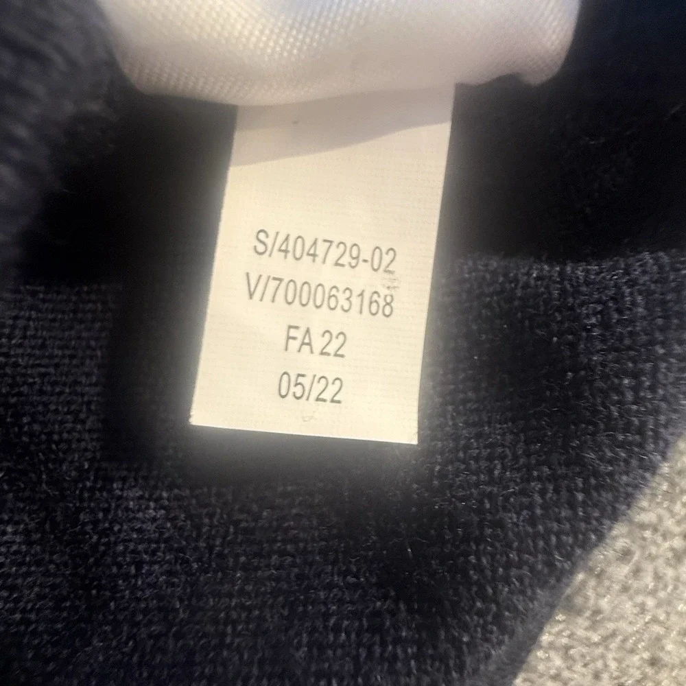 Banana Republic Merino Wool 1/4 Zip Sweater Mens Large Navy Pullover FA22